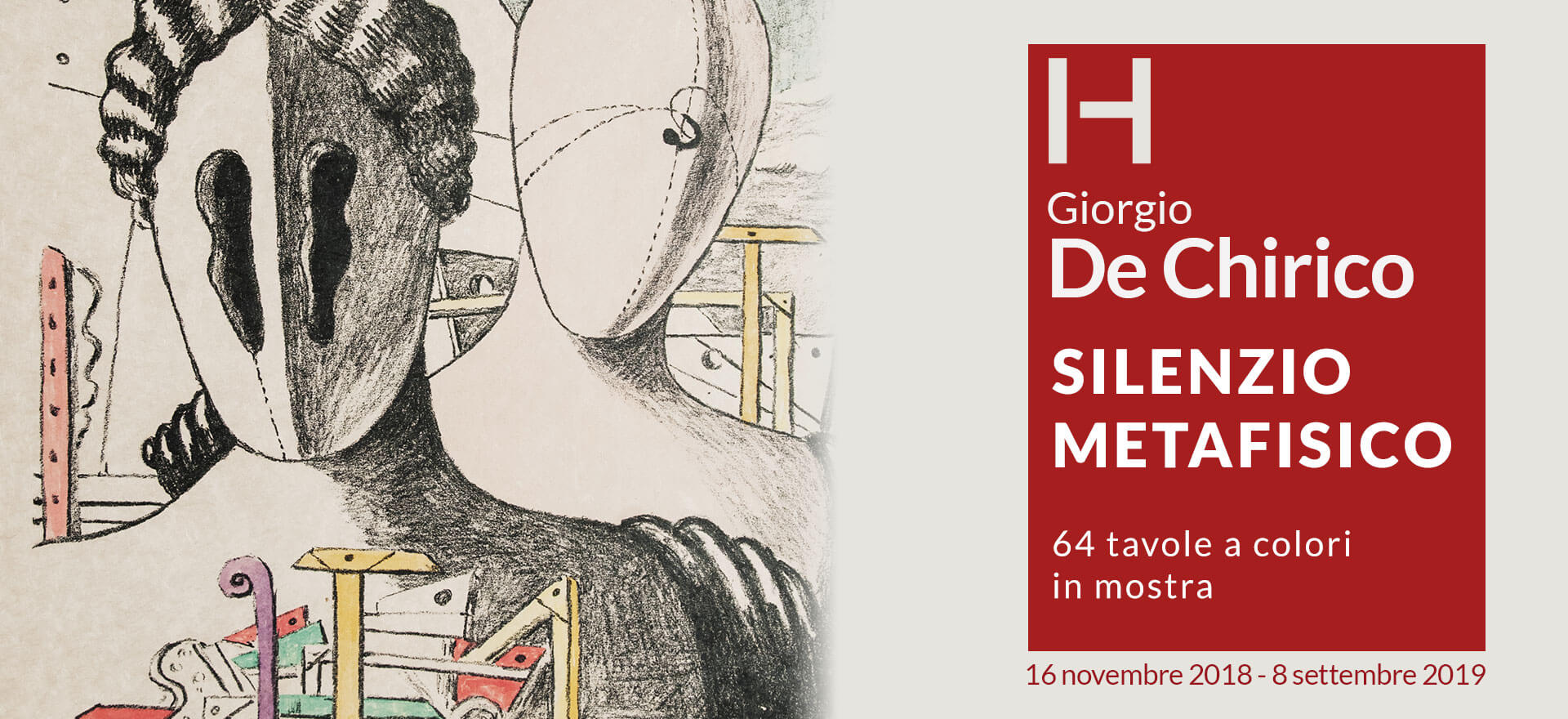 Giorgio De Chirico mostra Historian Gallery Varese silenzio della metafisica